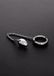 Shots - Steel Triune - Donut C-Ring Anal Egg (45/45mm) with chain - Metal Cockring - Polyester - Waterproof