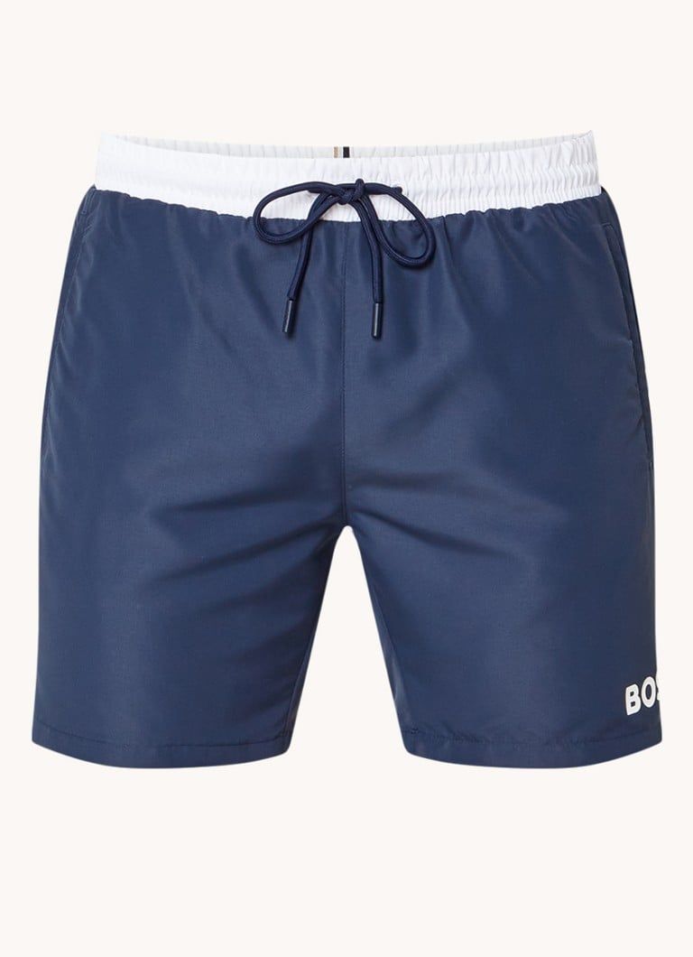 HUGO BOSS Zwemshorts met steekzakken en logo