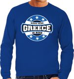 Bellatio Decorations Shoppartners Bv Have fear Greece is here sweater met sterren embleem in de kleuren van de Griekse vlag - blauw - heren - Griekenland supporter / Grieks elftal fan trui / EK / WK / kleding XXL