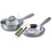 Fackelmann Set de 2 poêles de cuisson 24 cm en inox sans PFAS Vita3