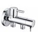 Xellanz Robinet d'angle double minimaliste - 1/2x3/8x3/8 Chrome