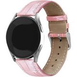 Strap-it Samsung Galaxy Watch 7 - 44mm leather crocodile grain band (roze)