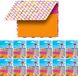 Avery Zweckform 12x labelblok met 80x sticky notes oranje/roze