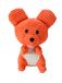 Lumo Stars Lumo Velvet Mouse Piip Classic 15cm - Velvet Mouse Plush Toy - Orange/White