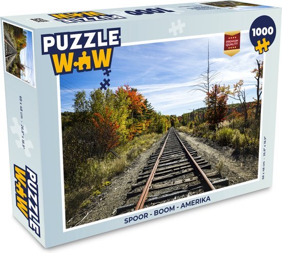 MuchoWow Puzzel Spoor - Boom - Amerika - Legpuzzel - Puzzel 1000 stukjes volwassenen