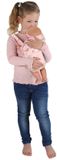 My Beautiful Dolls Room KiddyGo Poppendraagzak Roze Bloem - Poppenaccessoire Verstelbaar
