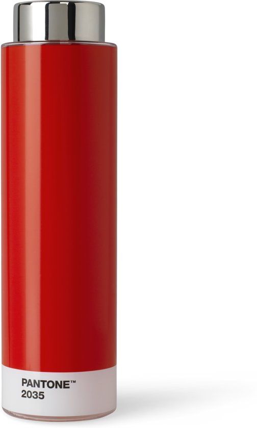 Pantone Universe Pantone Waterfles - Tritan/RVS - 500 ml - Red 2035 C