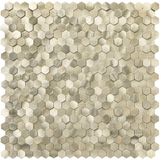 BES LED Zelfklevende Mozaïek Tegel - Afimera Mini Hexagon - Geborsteld Goud - 308x298x4mm