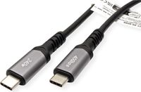 VALUE USB4 Gen3x2 Kabel, C-C, M/M, 8K UHD-2, 40Gbit/s, 240W, zwart, 0,5 m