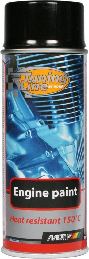 Motip Tuning-Line Hittebestendige Lak - Zwart - 400ml