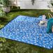 Fusion Coastal Bay Picknickdeken, 100% soft touch polyester, blauw, 135 x 150 cm