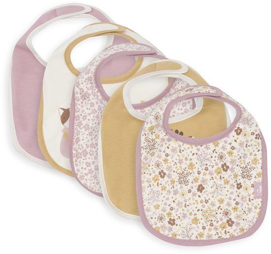 Jollein Slabbetjes Waterproof - 5 Stuks - Flower Fairies