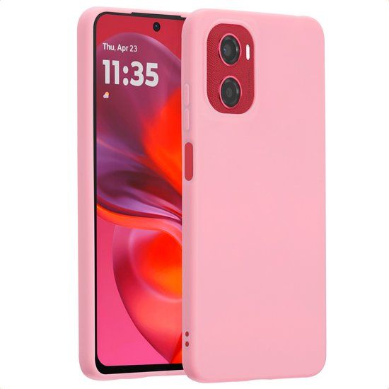 imoshion Color Backcover - Geschikt voor Motorola Moto E15 / Motorola Moto G05 - Bubblegum Pink