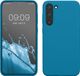 kwmobile telefoonhoesje geschikt voor Samsung Galaxy S23 Plus - Hoesje met siliconen coating - Smartphone case in Caribisch blauw