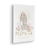 Komar Disney Lady and the Tramp True and Loyal afbeelding op canvas, kinderkamer, beige, wit, 30 x 40 cm