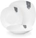 Berlinger Haus Service set de assiettes en porcelaine, 18 pièces, blanc/vert, 6 personnes