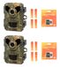 Num'Axes Set complet de caméra de chasse 2 × PIE1075 + piles (x8) + 2 × carte SD de 32 Go