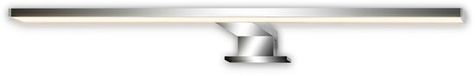 B.K.Licht Dun - LED Spiegelverlichting - warm wit licht - spiegellamp - klembaar of schroefbaar - chroom - 50x10.5x4 cm