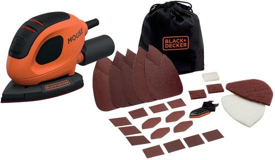BLACK+DECKER BEW230BC-QS Delta Schuurmachine - 55W - 15 Accessoires