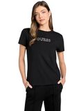 Guess Eco Briana Eco T-shirt met korte mouwen voor dames, Jet Black A996, XL