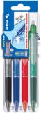 PILOT FRIXION BALL CLICKER 05 Set2Go Rollerball Pen, 4-Piece Set in Case, Black, Blue, Red, Green