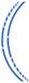 Foliatec Pin Striping Racing GT Blauw. - 14 stuks