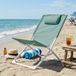 Sunnydays Havana camping/strand stoel - aluminium - inklapbaar - groen - 49 x 62 x 61 cm