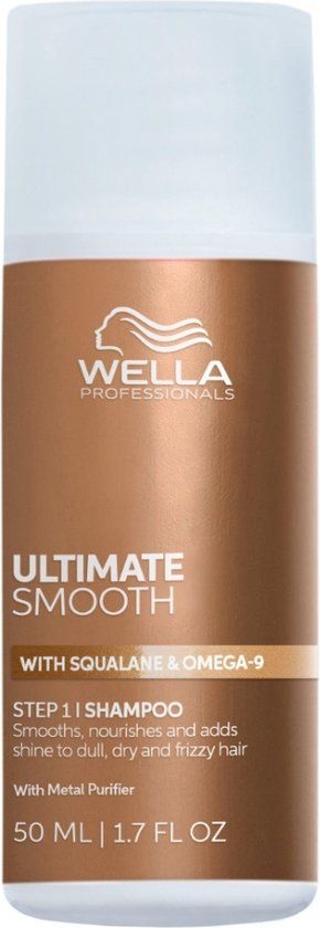 Wella Professionals Ultimate Smooth Shampoo - voor Droog & Pluizig Haar - 50 ml