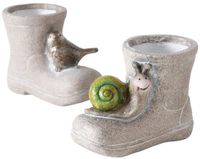 Boltze Home Bloempot Laars Terracotta