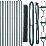 vidaXL - zeshoekig - gaashek - met - grondbevestiging - 25 - x - 1,2 - m - Groen - Mesh