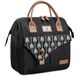 Lekesky Sac isotherme Femme Sac à lunch isolé pour femmes Boîte à lunch large ouverture étanche, 11L, Noir