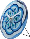 NeXtime Cosmo Blue Table – Tafel/Wandklok – 20 cm – Gehard Glas – Lichtblauw – Stil