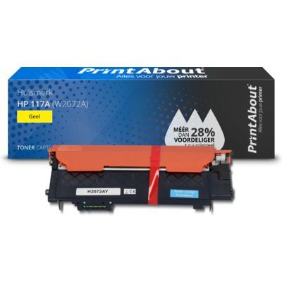 PrintAbout Huismerk HP 117A (W2072A) Gele Toner | Compatibel
