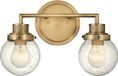 Hinkley LED Badkamerarmatuur Poppy | 2X E27 Max 60W | IP44 | Heritage Brass