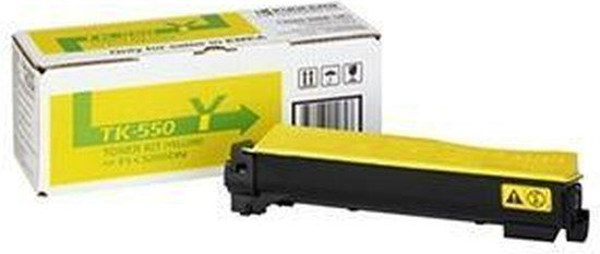 Kyocera TK-550Y Toner Cartridge - Yellow - 6000 Pages - Compatible with FS-C5200DN