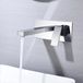 Merkloos Inbouw Wastafelkraan Wandmontage Enkele Hendel Mixer Tap voor Badkamer Chroom RVS