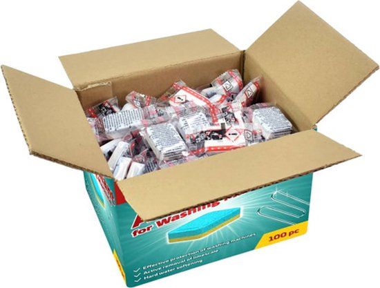 vidaXL Wasmachinereinigingstabletten - 100 stuks
