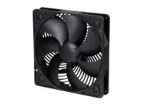 Silverstone AP181 Luchtkanaalventilator voor luchtindringers, zwart, 180 x 180 x 32 mm, 700/1200 omw/min