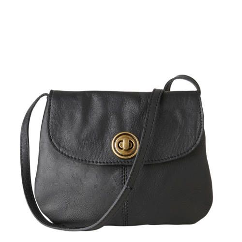PIECES leren crossbody tas PCTOTALLY