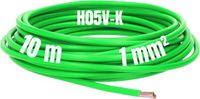 Kalitec 10 meter H05V-K 1 mm² groene bedradingskabel