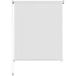 Maison Exclusive - Store extérieur exclusif, couleur blanc, dimensions 65 (largeur) x 230 (hauteur) cm, fabriqué en HDPE