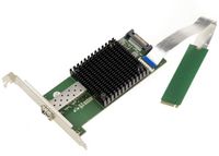 KALEA-INFORMATIQUE M2-kaart 1 poort SFP+ 10G 10 GIGABIT ETHERNET glasvezel voor M.2-poort type PCIe, M- of B+M-stick met Intel JL82599EN chipset