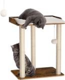 Famanu - Vintage krabtoren voor binnen, decoratieve kattenboom met stijl