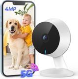 Merkloos CCTV Beveiligingscamera Wit Voor binnen & buiten Wifi Dual-band