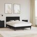 Maison Exclusive - Cadre de lit avec bandes lumineuses LED, noir, 120 x 190 cm, simili cuir