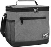 Kato Tirrinia Opvouwbare Kleine Koeltas 10,5L (20 Blikjes), Werktrommel Geïsoleerde Tas voor Onderweg Auto Picknick Strand, Grote Thermische Tas Lunchtas Lunchbox Tas voor Mannen Vrouwen, Houtskool