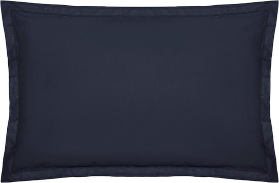 Atmosphera kussensloop set van 2 blauw - Katoen - 50 x 70 cm - Donker blauw