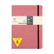 Clairefontaine Age Bag Set van 5 Genaaide Elastische Notitieboeken My.Essential Oudroze, A5 14,8x21 cm, 192 Genummerde Pagina's Puntjes, Ivoor Papier 90 g, Omslag Glanskarton met Lederkorrel