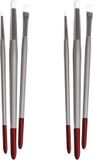 Rayher hobby materialen Pinceaux pour textile blanc 6 pièces