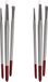 Rayher hobby materialen Pinceaux pour textile blanc 6 pièces